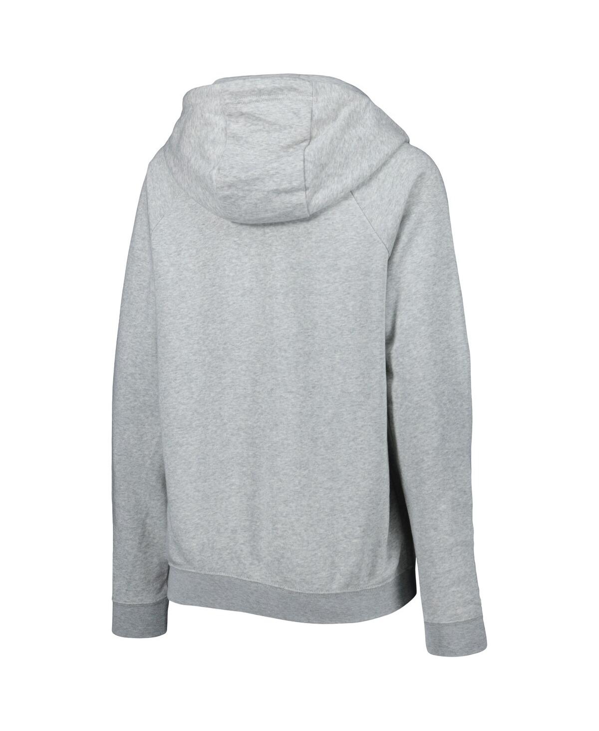 Nike Heather Gray England National Team Lockup Varsity Fleece Raglan Pullover Hoodie In Heather Gray