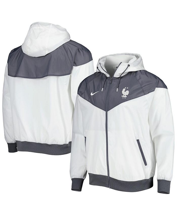 Nike Men's White National Team Windrunner Raglan Full-Zip Hoodie - Macy's