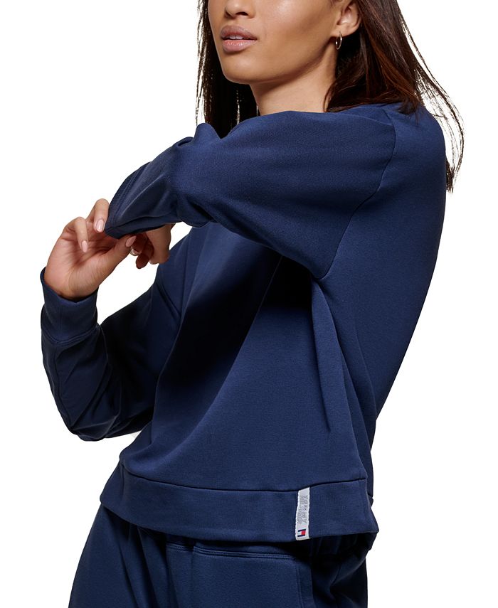 Tommy Hilfiger Women's Drop-Shoulder Sweatshirt & Reviews - Activewear ...