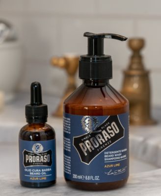 2-Pc. Beard Care Set For Full Or Long Beards - Azur Lime Scent