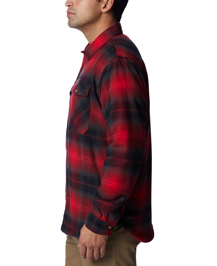 Columbia Men's Plaid SherpaLined Shirt Jacket & Reviews Coats