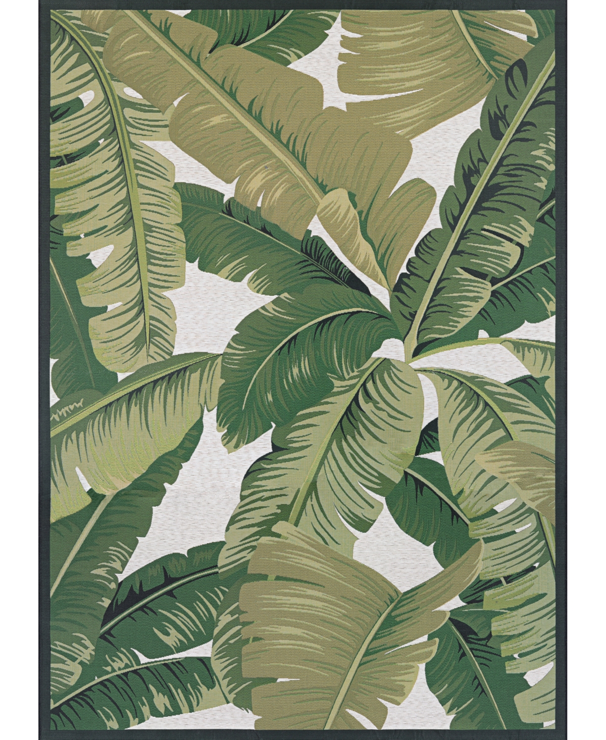Couristan Dolce Palm Lily 2'3" X 3'11" Area Rug In Olive