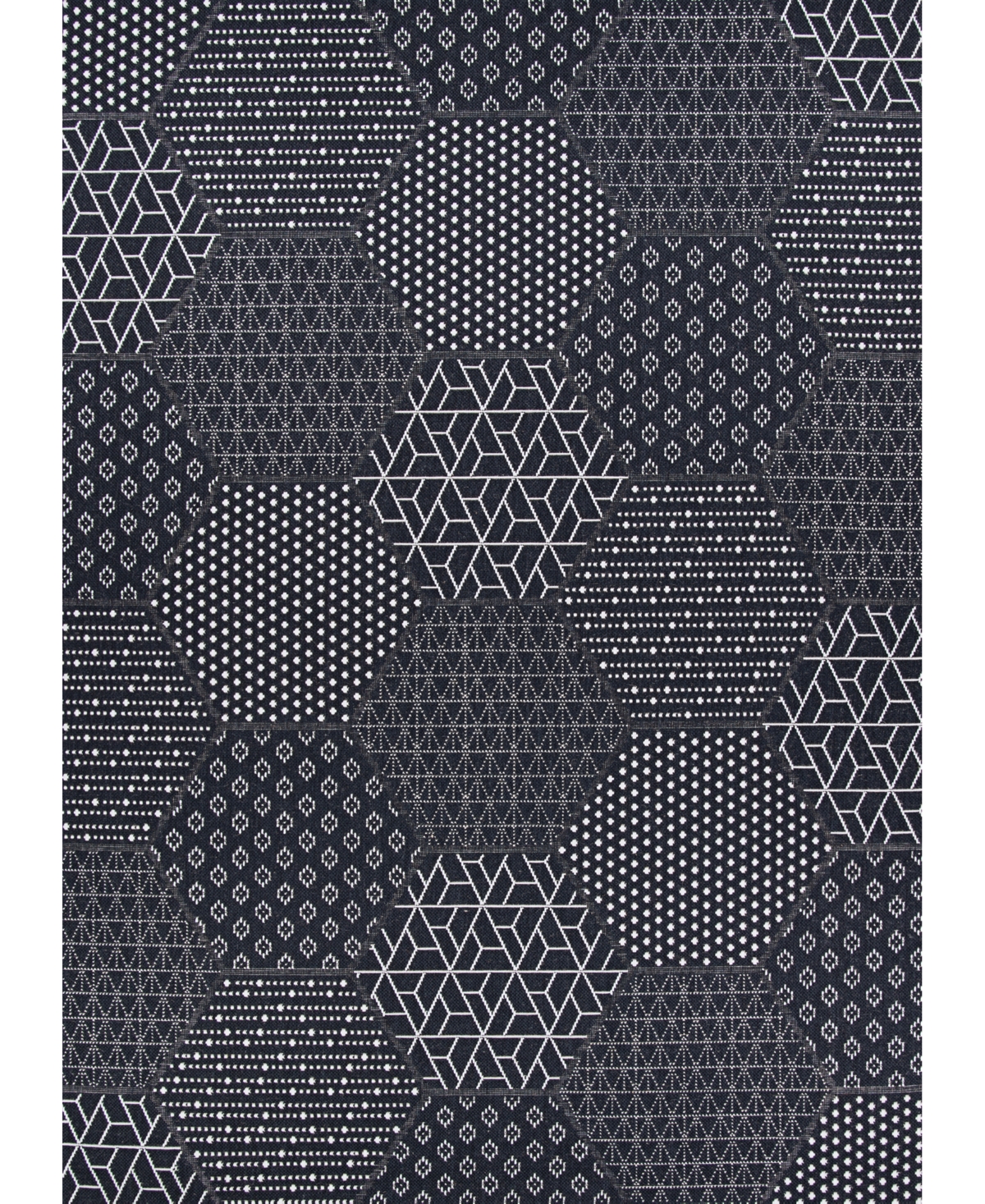 Couristan Afuera Anode 7'10" X 10'9" Area Rug In Black