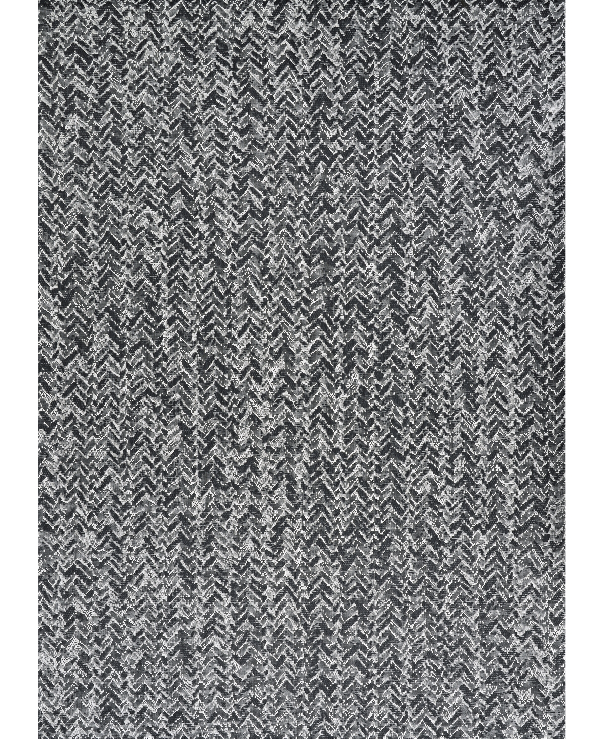 Couristan Afuera Harringbone Path 5'3in x 7'6in Area Rug - Onyx, Beige