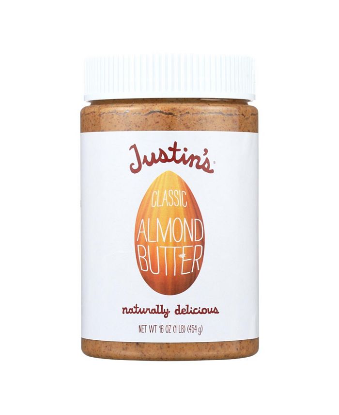 Justin's Nut Butter Almond Butter Classic Case of 6 16 oz. Macy's
