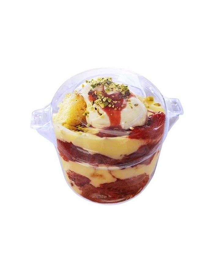 Smarty Had A Party 3.4 oz. Clear Round Disposable Plastic Mini Dessert