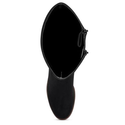 Women's Tall Binocular Wide Calf Wedge Boots