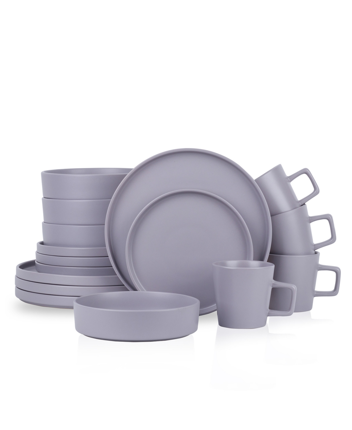 Cleo 16 Pc. Dinnerware Set, Service For 4 - Dark Blue