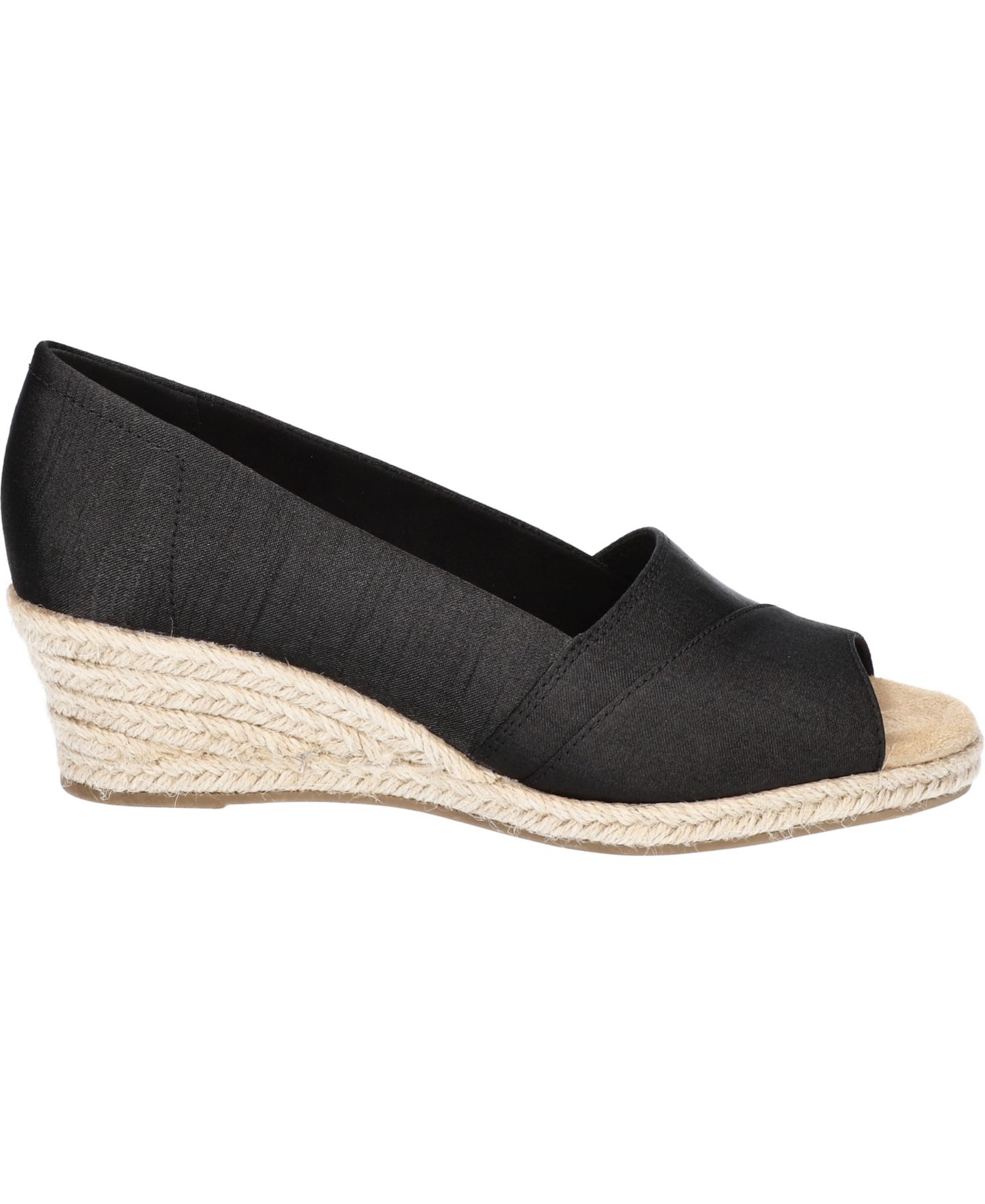 Женские сандалии Easy Street Jasper Super Flex Espadrille, цвет: Чёрный шёлковый — фото 2