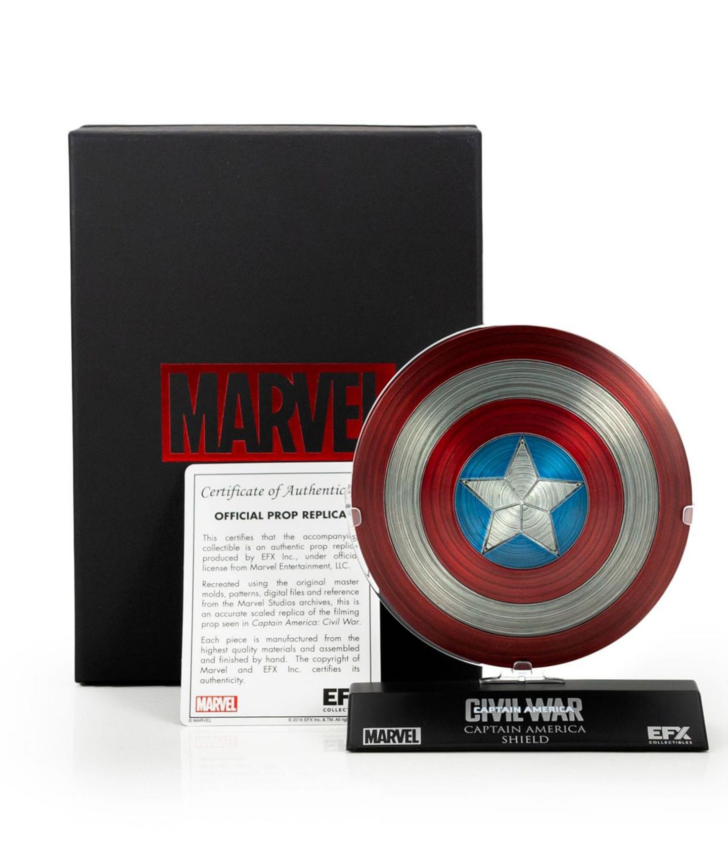 Детские фигурки EFX Collectibles Captain America: Civil War 4" Die Cast Shield Replica, 14 Years & Up — фото 1