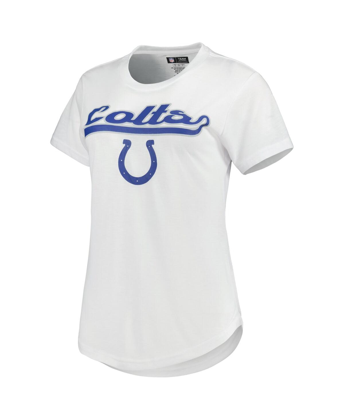 Shop Concepts Sport Women's  White, Charcoal Indianapolis Colts Sonata T-shirt And Leggings Sleep Set In White,charcoal