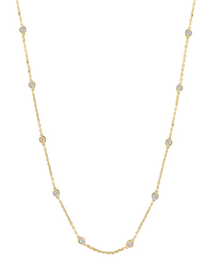 EFFY Collection EFFY® Diamond Bezel 18" Station Necklace (1/4 ct. t.w.)