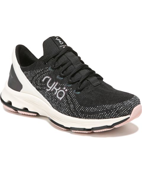 Женские кроссовки Ryka Devotion X Lace Up Walking, цвет: Чёрный сетчатый