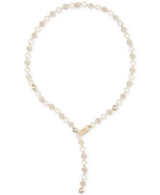 Philipp Plein - Gold-Tone IP Stainless Steel Crystal Hexagon Logo 31-1/2" Convertible Chain Necklace