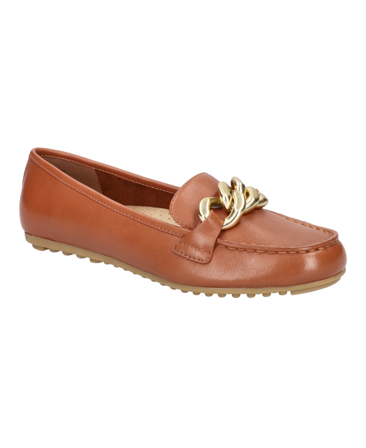 Shop Bella Vita Women's Cullen Comfort Loafers In Dark Tan Leather