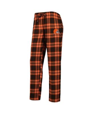 Women's Brown, Orange Cleveland Browns Badge T-shirt and Pants Sleep Set
