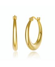 Gold Metal Ring Flower Hoops 16 + 20 - Set of 2, With Hanging Loops