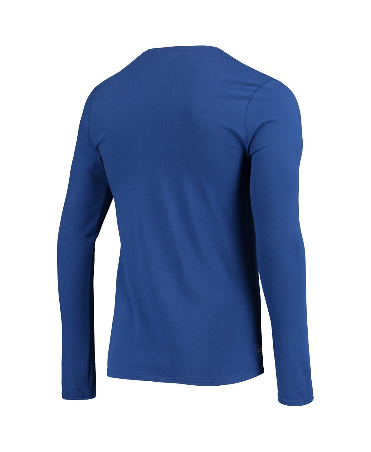 NEW ERA MEN'S NEW ERA ROYAL LOS ANGELES RAMS COMBINE AUTHENTIC STATIC ABBREVIATION LONG SLEEVE T-SHIRT 