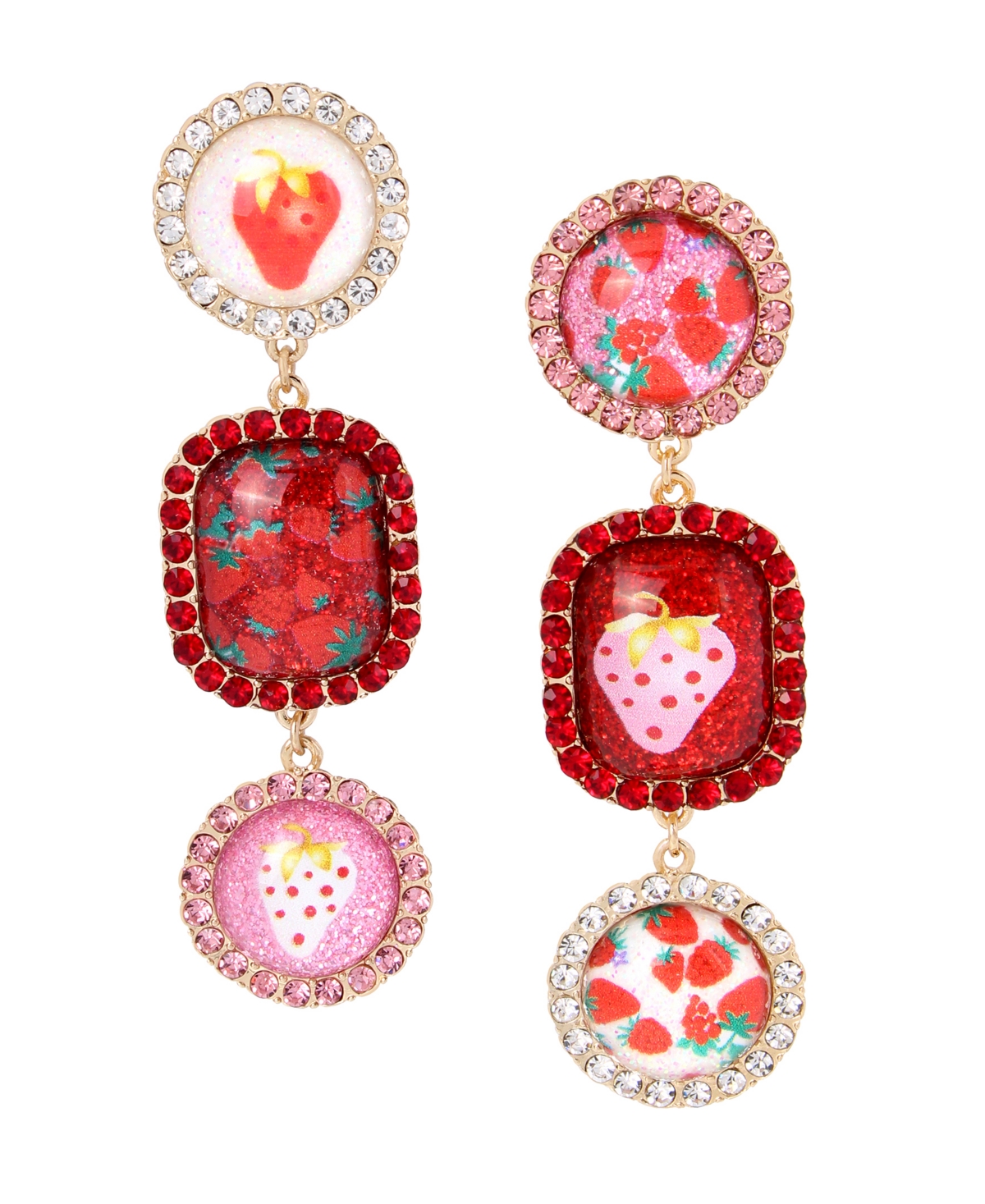 Betsey johnson outlet strawberry earrings