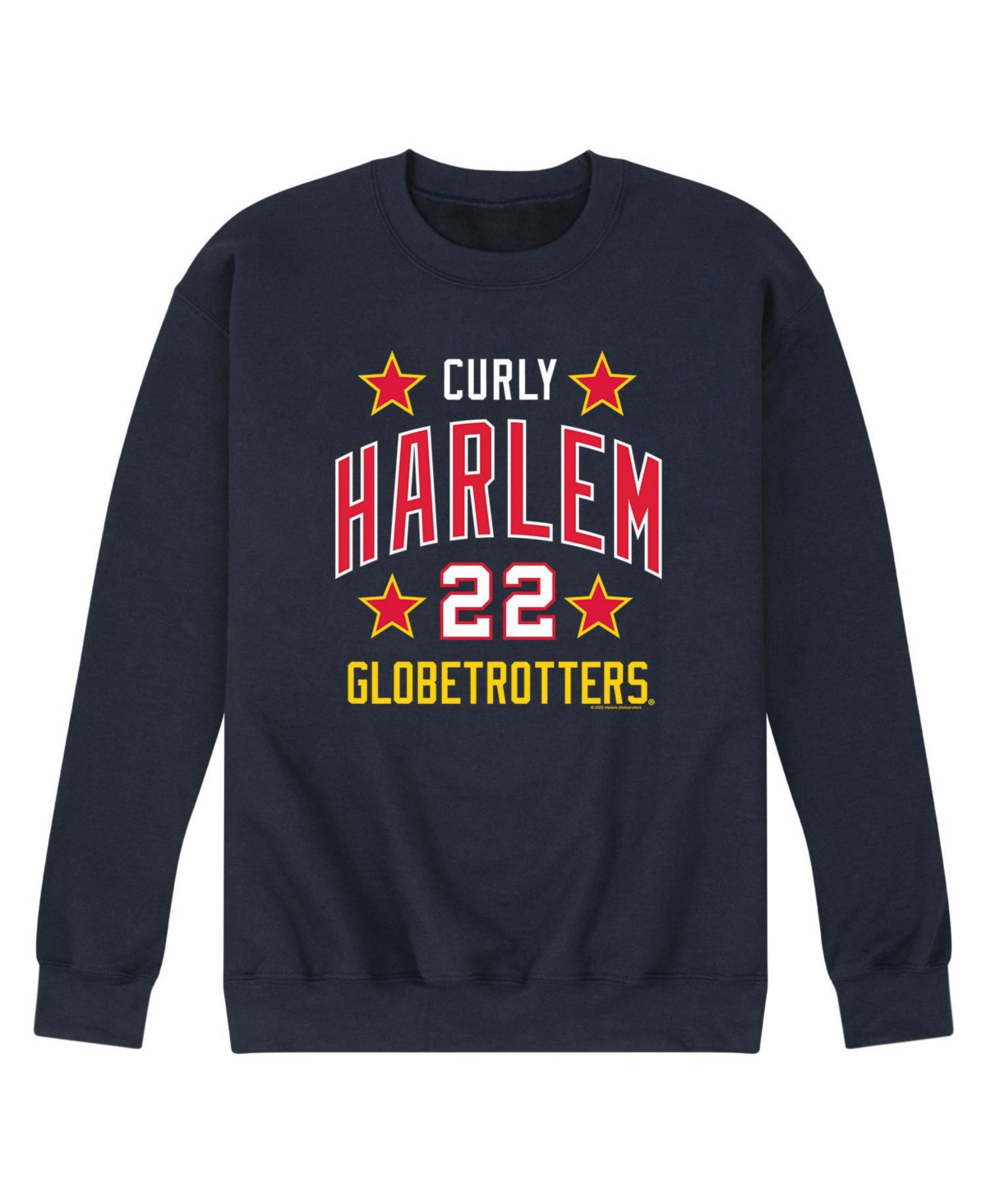 Airwaves Men's Harlem Globetrotters Curly 22 Fleece Sweatshirt In Blue