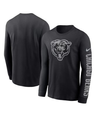 Men s Nike Black Chicago Bears RFLCTV Name And Logo T shirt Macy s