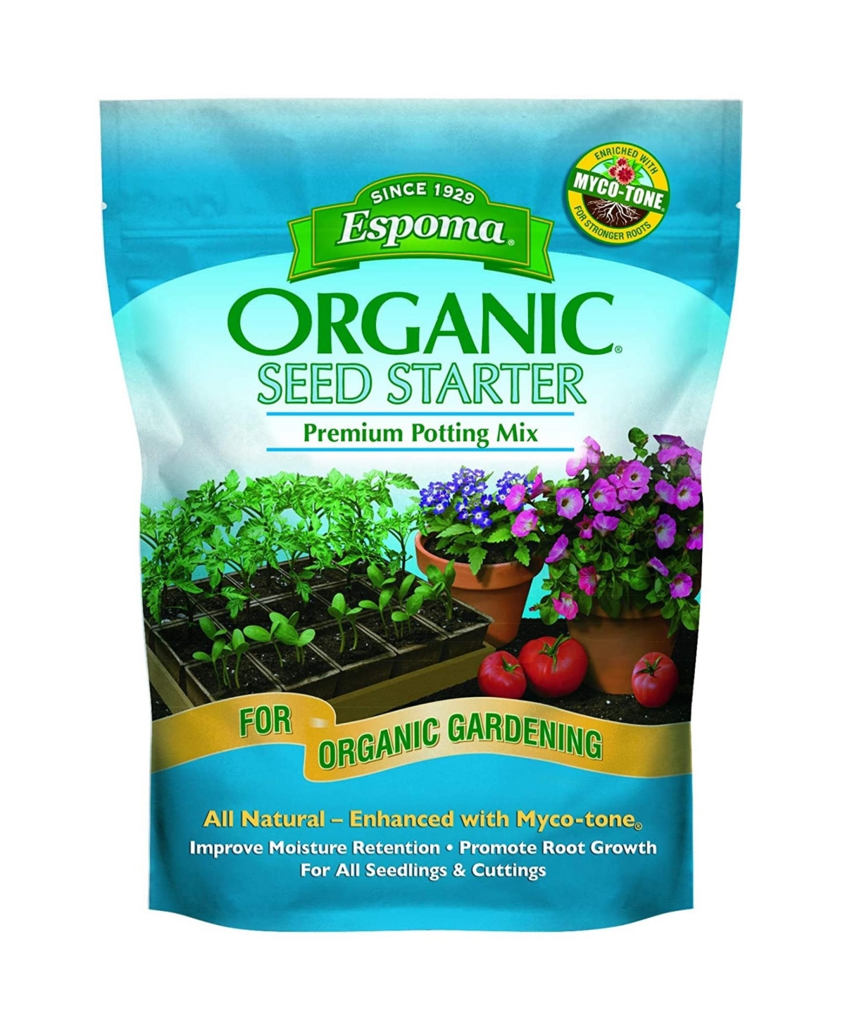 SS8 Seed Starter Potting Mix, Organic, 8 Qts. - Natural White