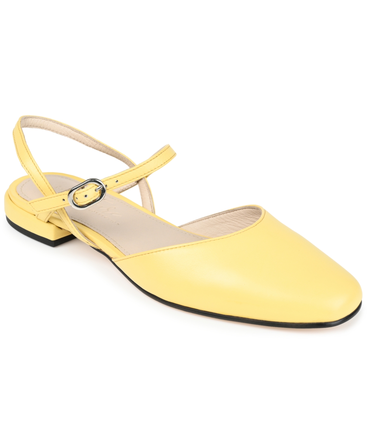 Shop Journee Signature Women's Amannda Slingback Ballet Flats In Yellow