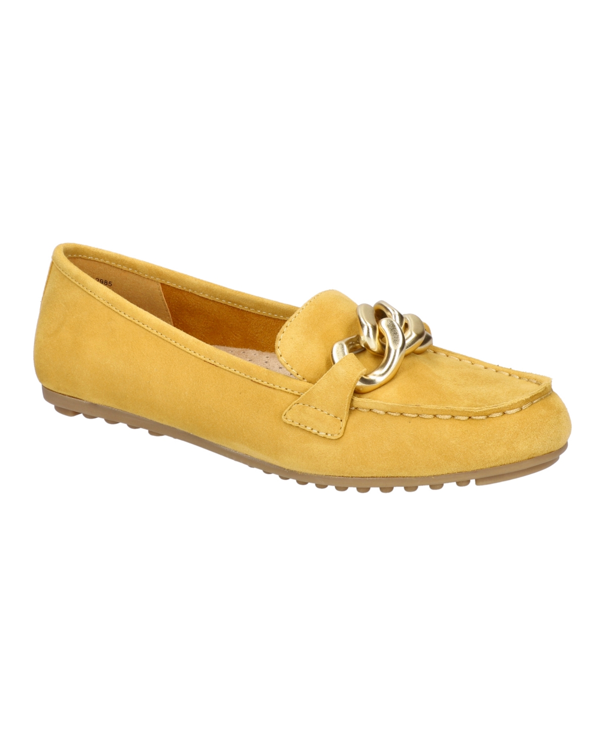 Shop Bella Vita Women's Cullen Comfort Loafers In Mustard Suede Leather