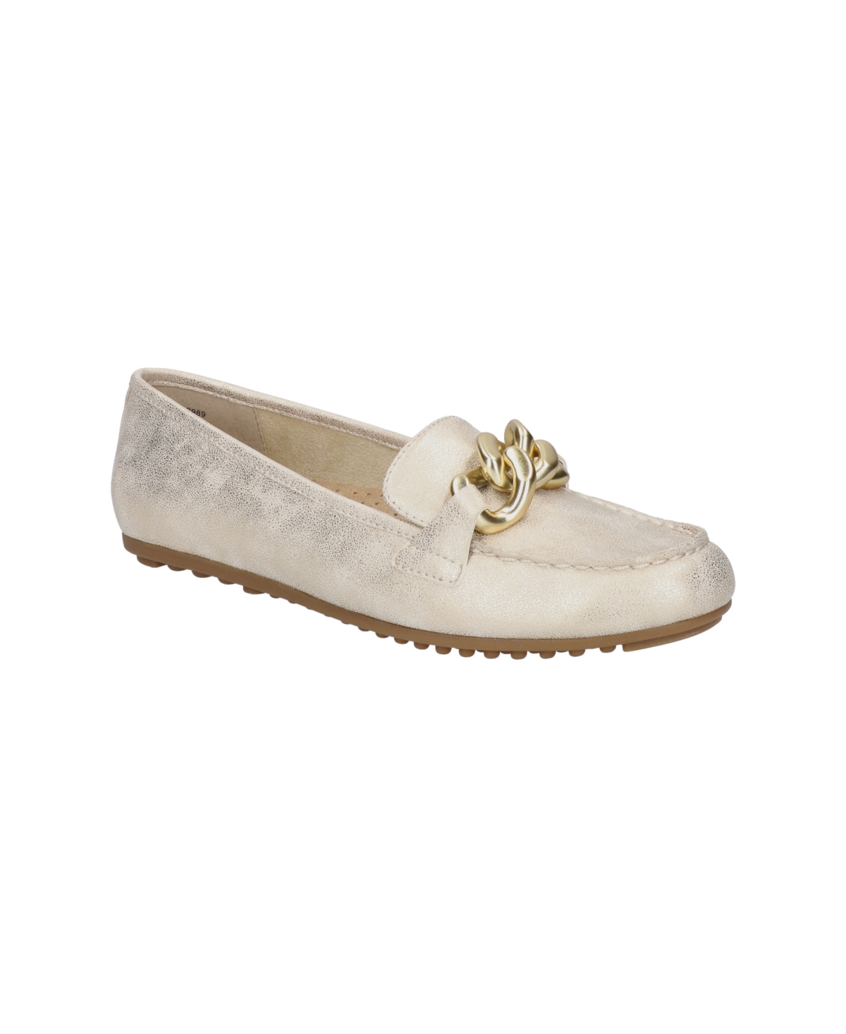 Shop Bella Vita Women's Cullen Comfort Loafers In Soft Gold Metallic