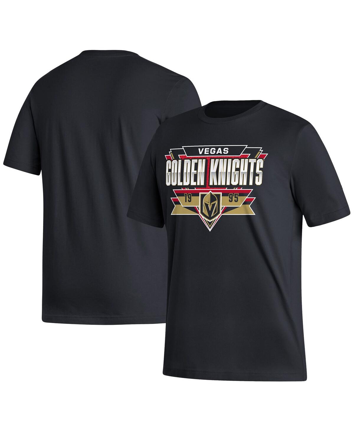 Shop Adidas Originals Men's Adidas Black Vegas Golden Knights Reverse Retro 2.0 Fresh Playmaker T-shirt