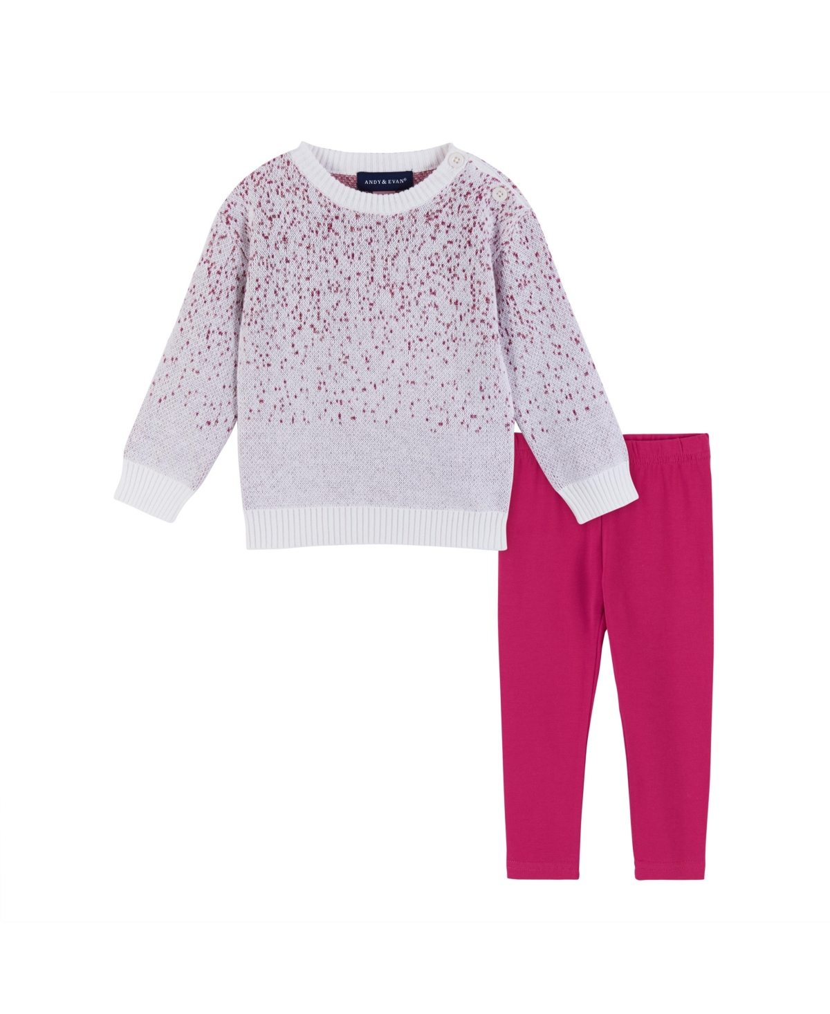Andy & Evan Infant Girls Ombre Sweater Set In Pink Ombre