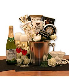 Romantic Evening For Two Gift Basket - Wedding Gift Basket - honeymoon gift set - 1 Basket