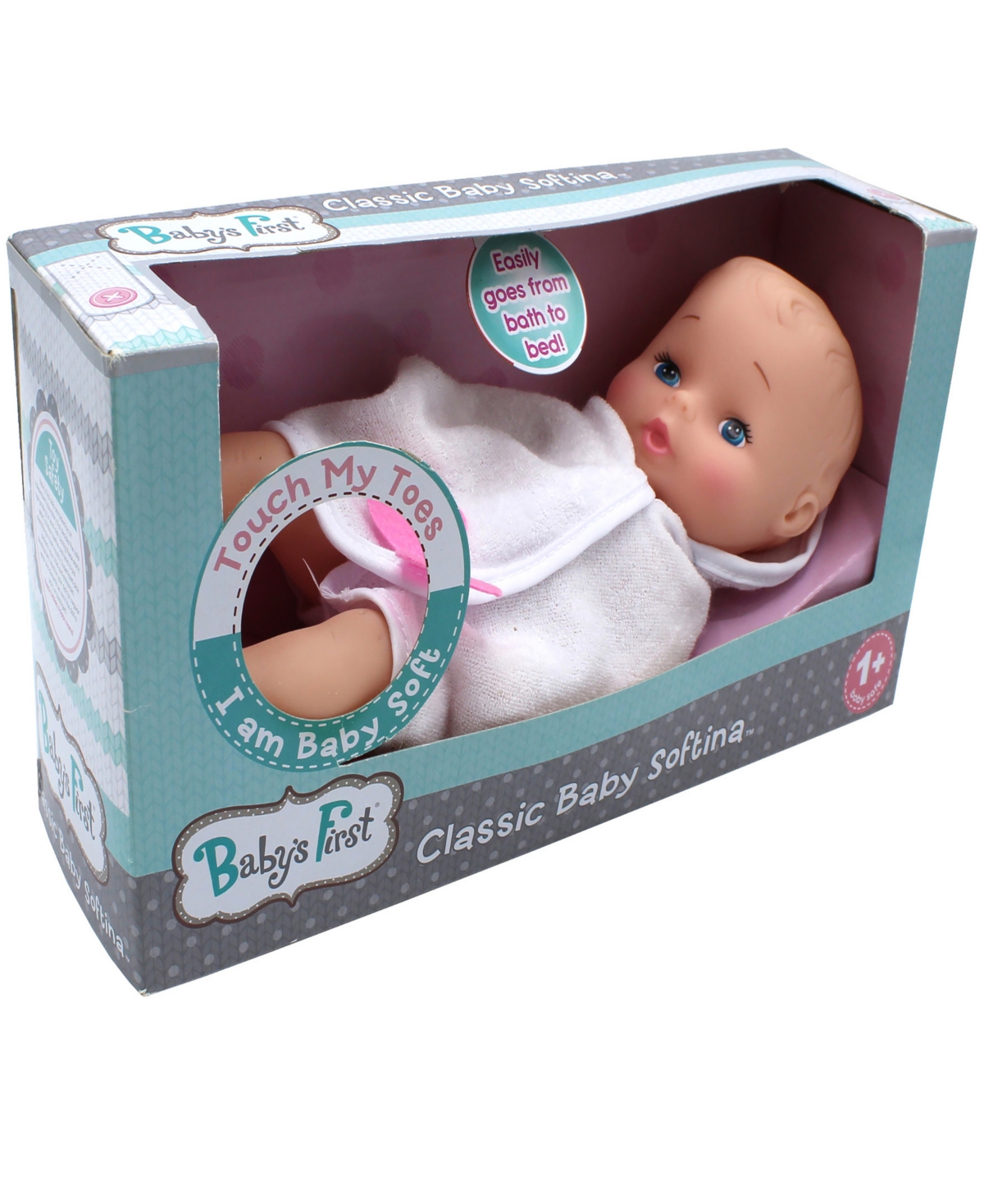 Baby's First By Nemcor Babies' Bathtime With Softina Toy Doll In Multi