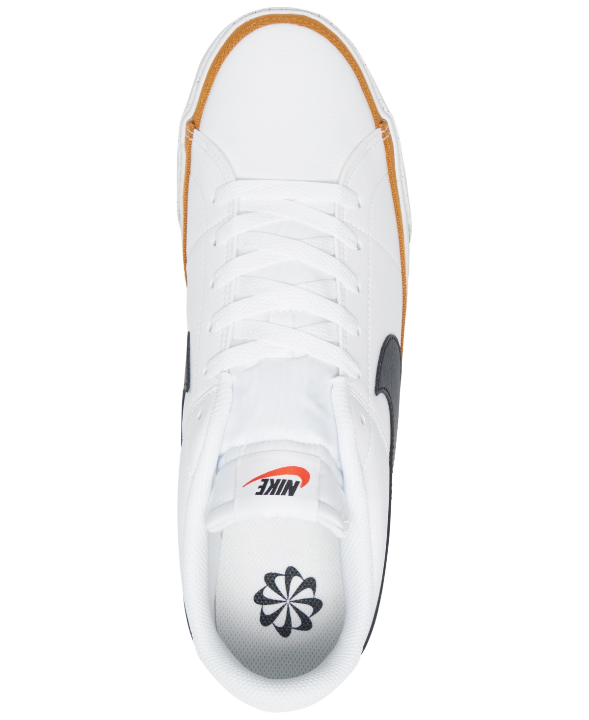 Nike Men's Court Legacy Casual Sneakers from Finish Line - Desert Ochre, Black