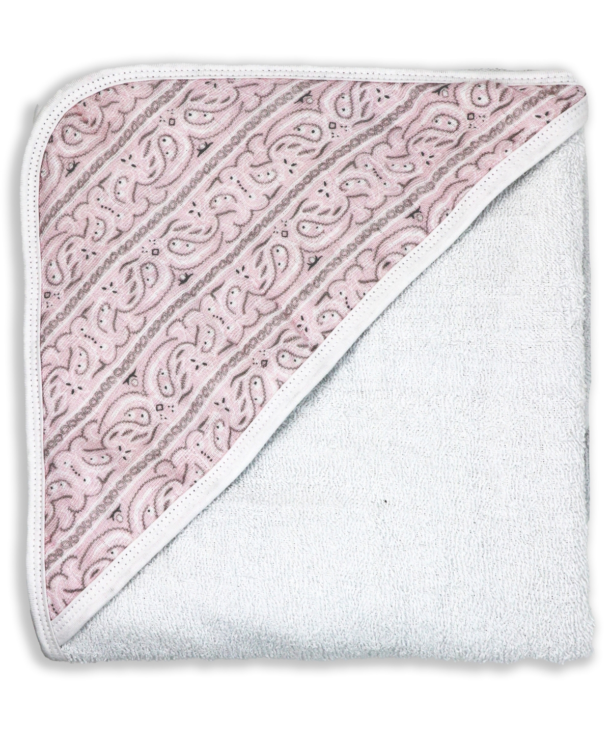 3 Stories Trading Baby Boys Or Baby Girls Muslin Lined Hooded Towel In Pink