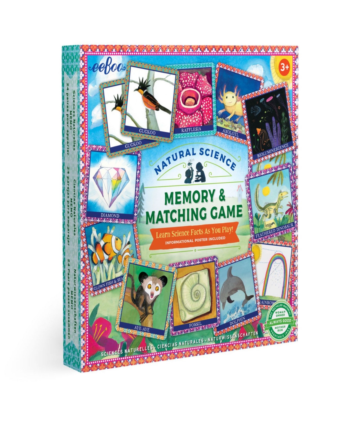 Eeboo Kids' Natural Science Memory And Matching Game In Multi