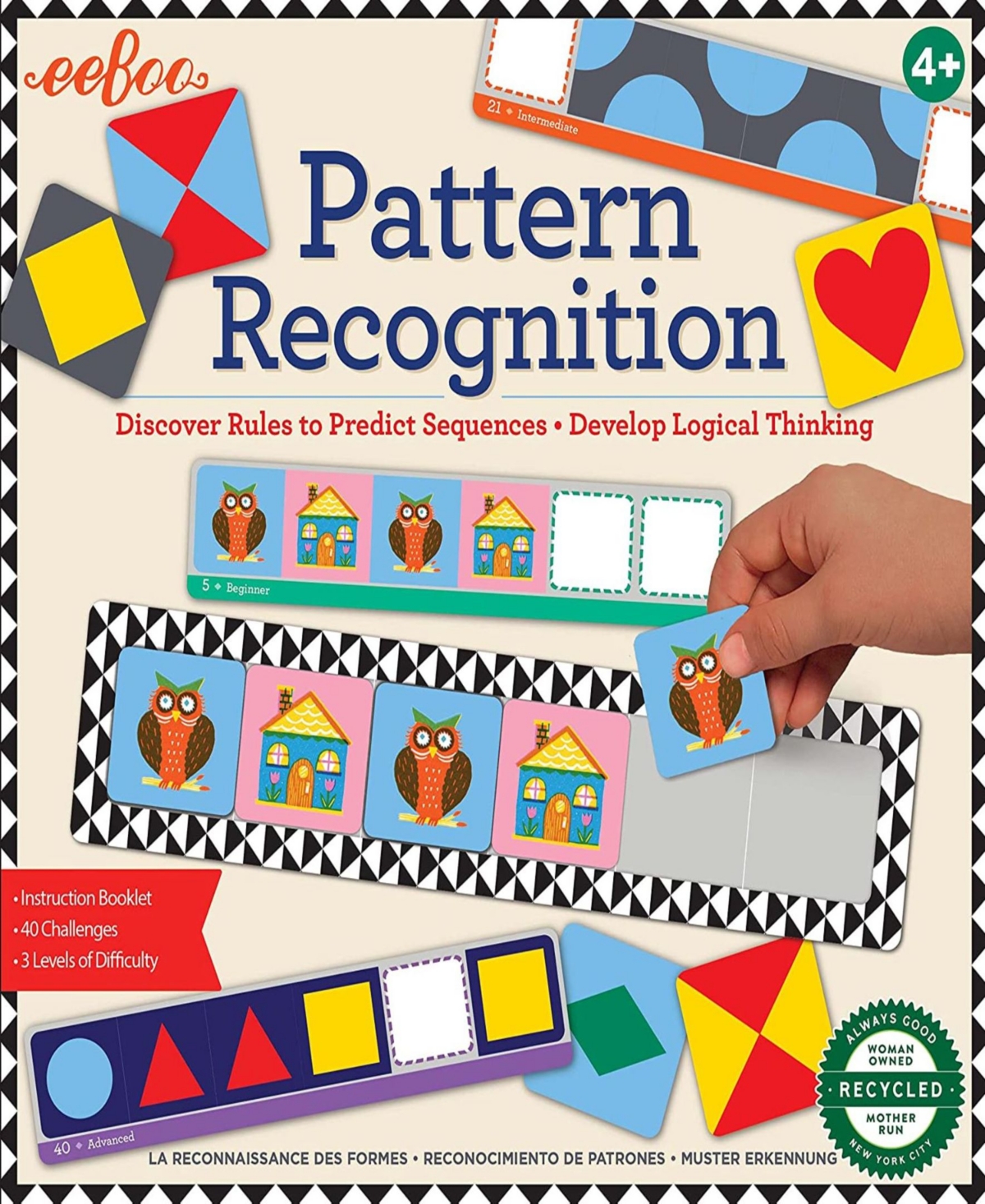 Shop Eeboo Pattern Recognition Game Set, 102 Piece In Multi