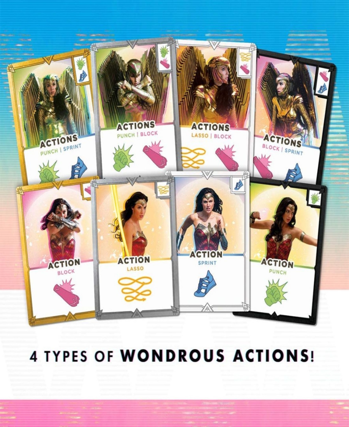Cryptozoic Wonder Woman 1984 Card Game Be The Super Hero And Save The Most Civilians To Win In Multi