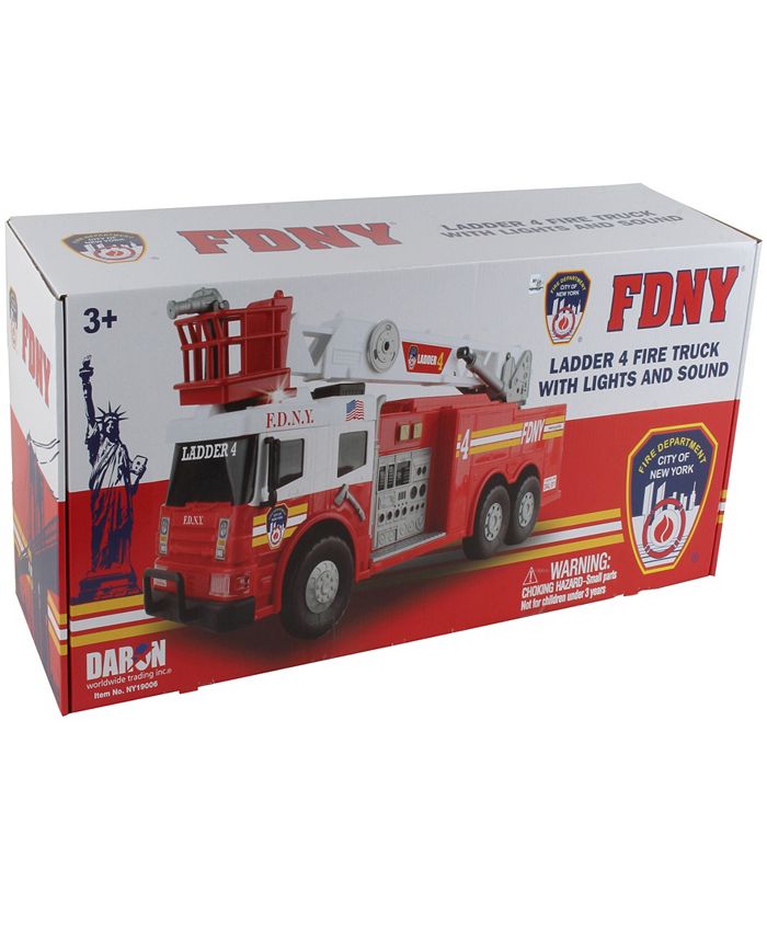 Fdny Ladder Fire Truck Lights Sound Daron Worldwide, 24