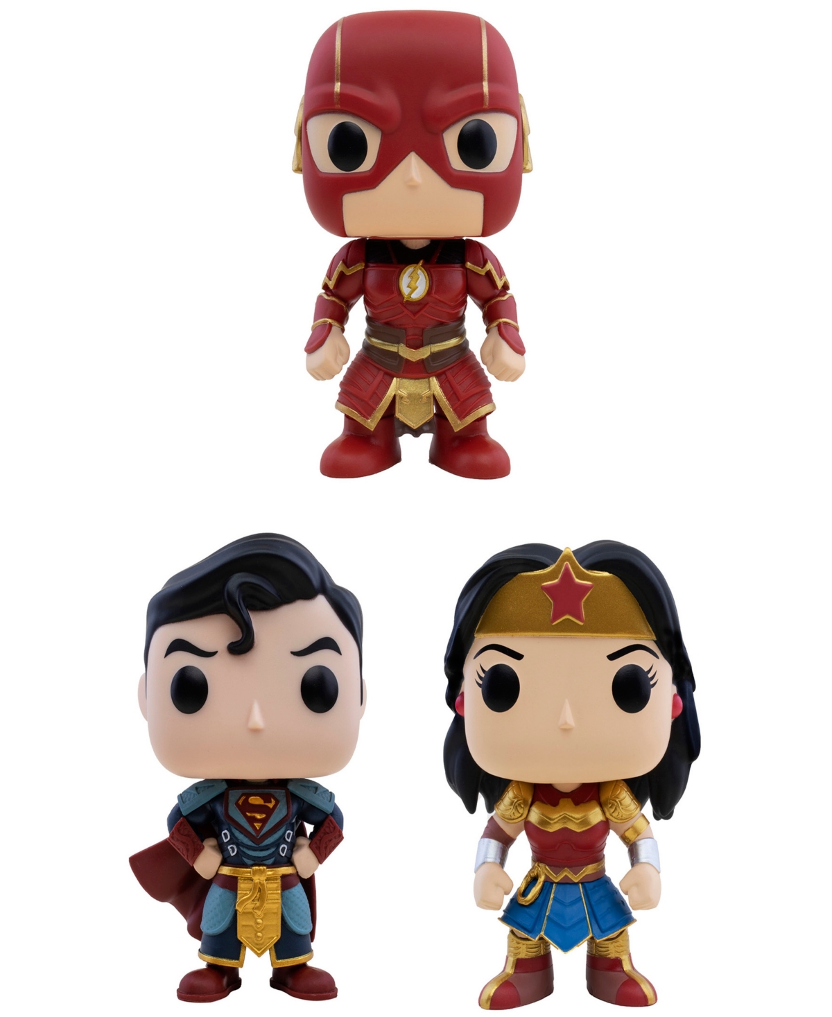 Funko Kids' Heroes Pop Marvel Imperial Palace The Flash, Superman And Wonder Woman 3 Piece Collectors Set In Multi
