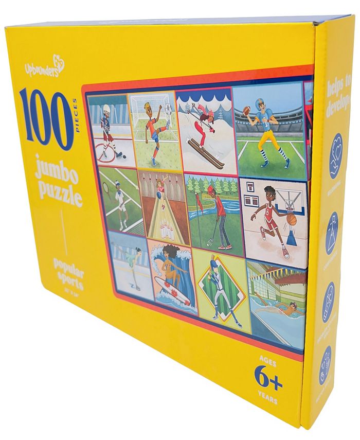 Upbounders Popular Sports 100 Piece Kids Multicultural Puzzle & Reviews