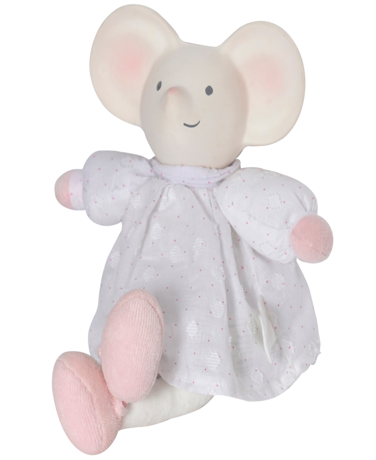 Shop Meiya Alvin Tikiri Toys Meiya The Mouse Soft Fabric Bodied Doll With Rubber Head Toy, Great For Teething In Multi