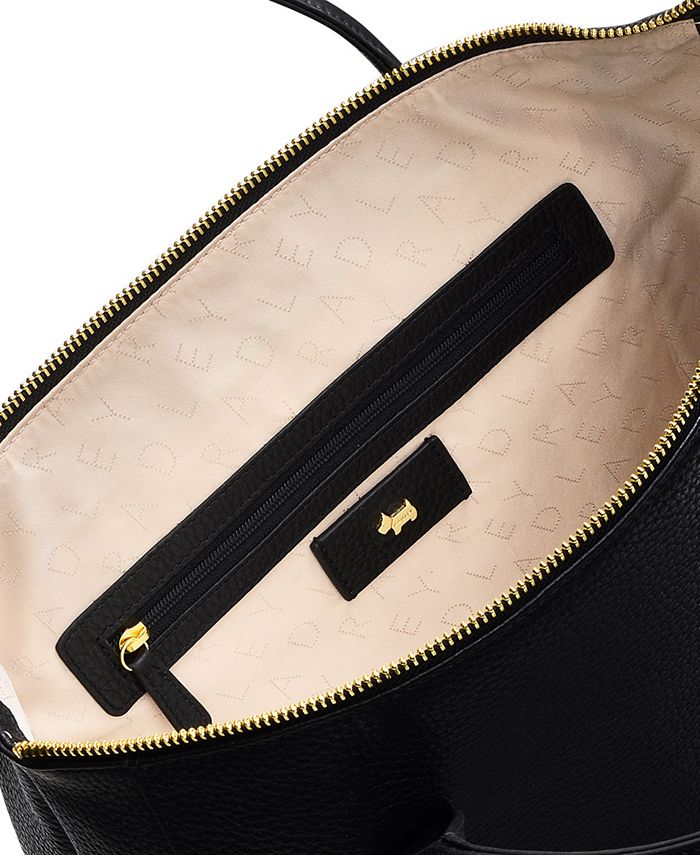 Zip top outlet leather backpack