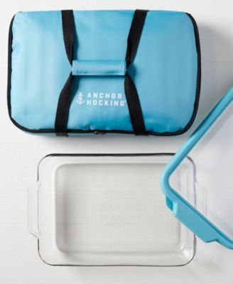 3-Piece 3 Quart Oven Basics Bake Dish with TrueFit Lid and Tote Set