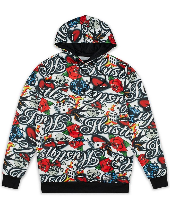 Reason Men s Hustler Allover Print Hoodie Macy s