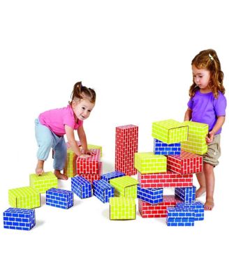 Edushape Ltd Cardboard Brick Block Large Building Set  - 44 pieces