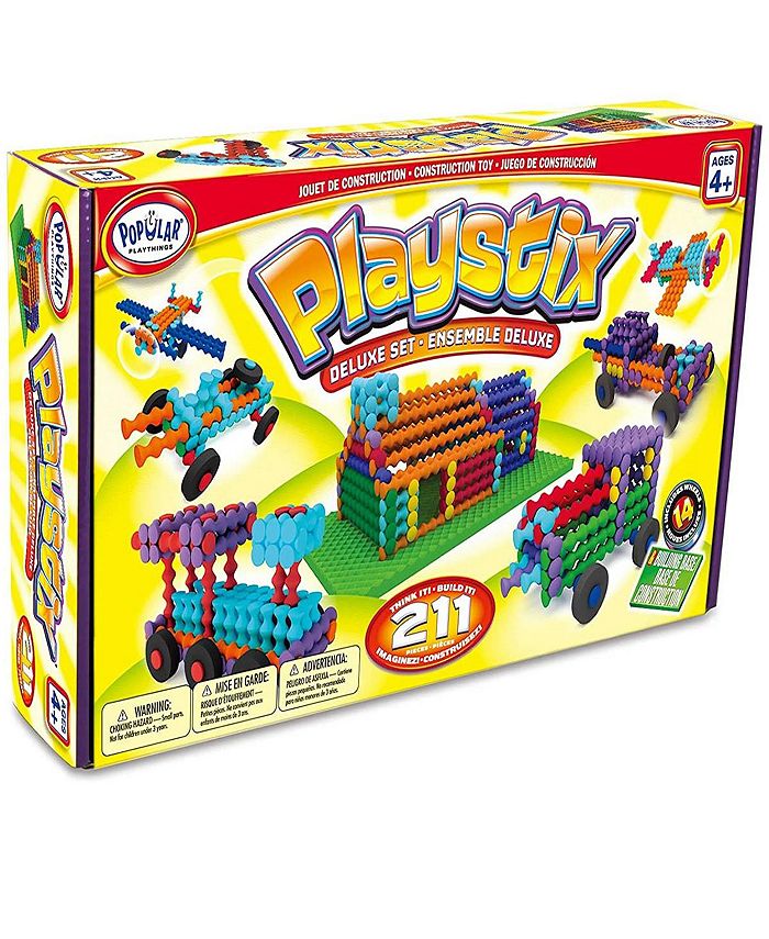 Popular Playthings Playstix Deluxe Building Set 211 Pcs Macy's