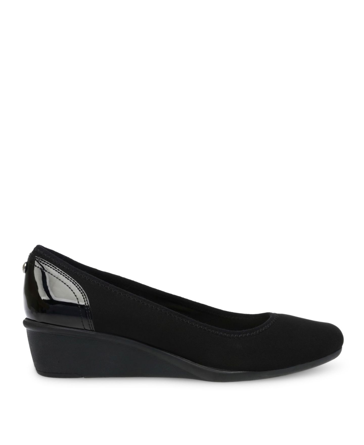 Женские туфли Anne Klein Wisher Flexible Sport Wedge Pumps, цвет: Чёрный — фото 2