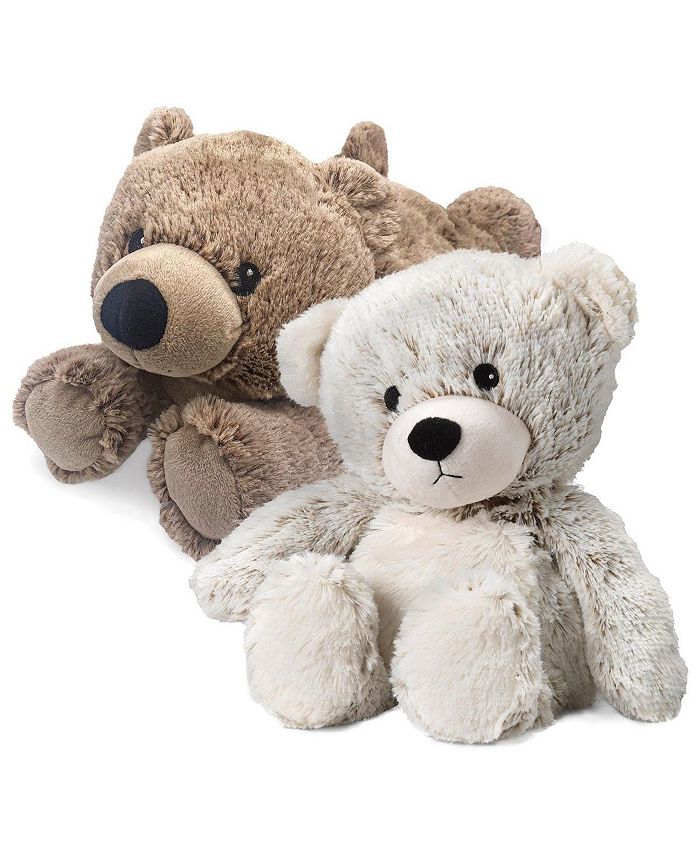Intelex Warmies Microwavable Plush Brown Bear & Marshmallow Bear 13
