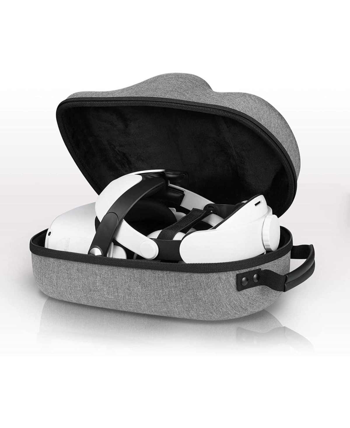Wasserstein Vr Headset Carrying Case, Head Strap, and Face Cover Bundle - Gaming Accessories for Meta/Oculus Quest 2